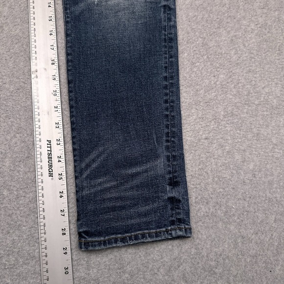 American Eagle Airflex Plus Jeans Men's 31x39 Slim‎ Straight Distressed Denim - Picture 5 of 9